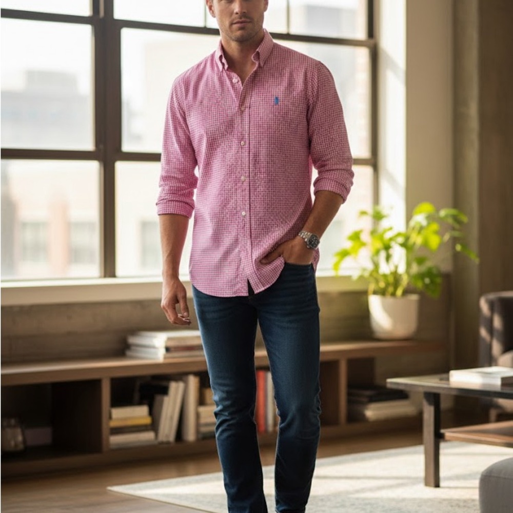Ralph Lauren Blue‎ Label Pink Checkered Shirt